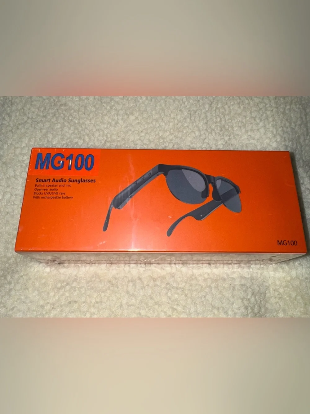 MG100 Bluetooth Smart Audio SunGlasses Bluetooth 5.3 Blocks UVA/UVB Rays, New